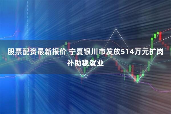 股票配资最新报价 宁夏银川市发放514万元扩岗补助稳就业